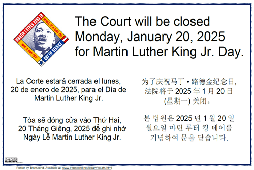 Martin Luther King, Jr. Closure