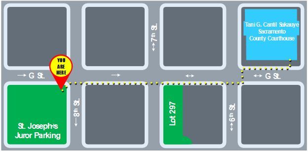 Jury parking map